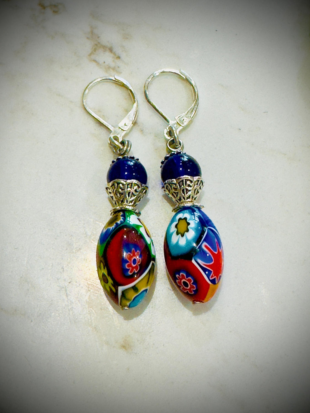 Vintage Ercole Moretti Dangle Earrings: Sterling Silver Earrings