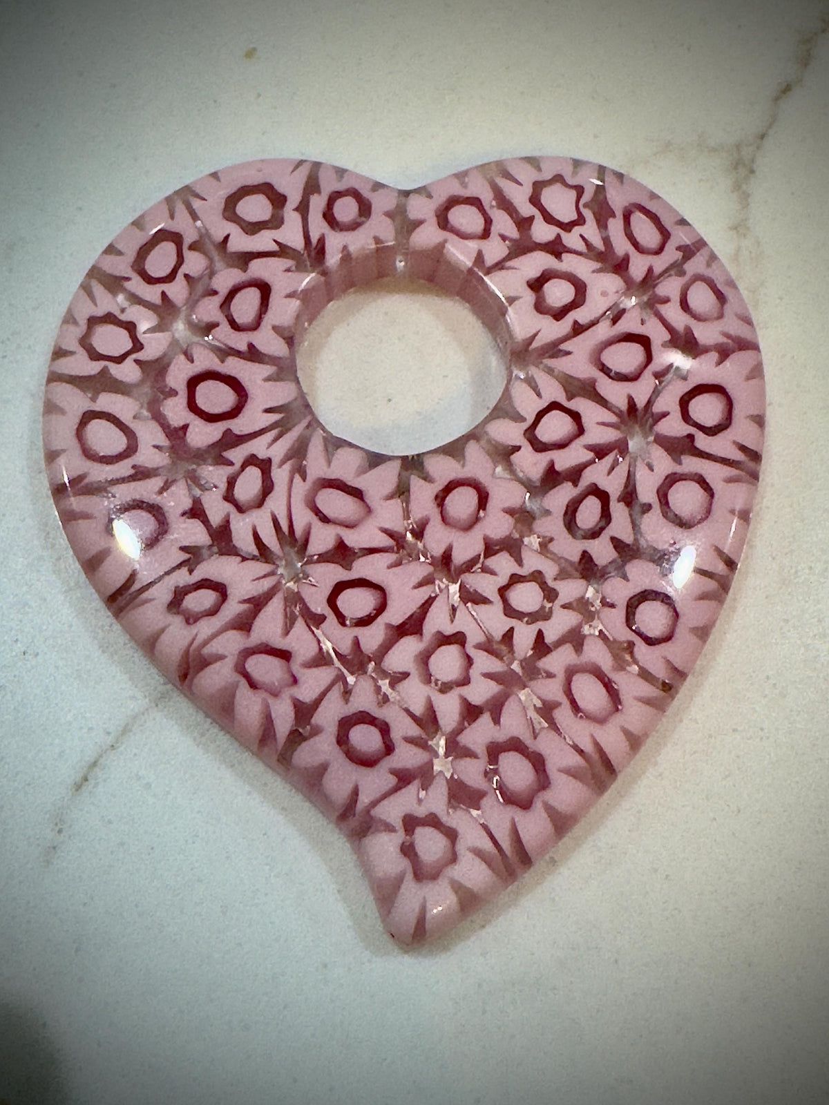 Ercole Moretti Heart Pendant-Choice of Vibrant Pink, Black or Green