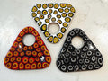 Ercole Moretti Large Triangular Pendant-Choice of Vibrant Red, Black or White