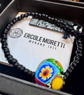 Stretchy Ercole Moretti Single Beaded Bracelet in Traditional Flagship Pattern in Round
