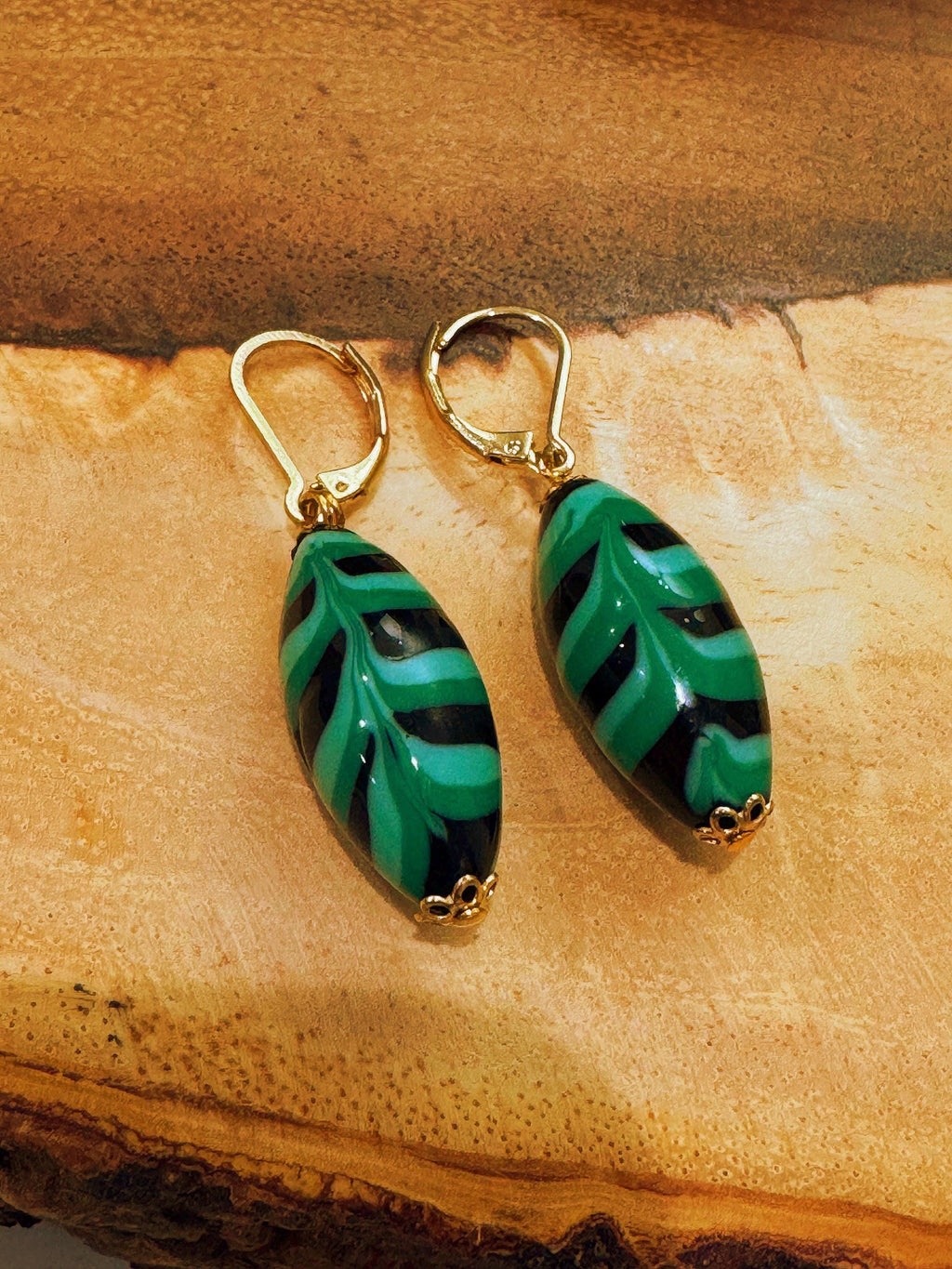 Green with Envy Art Deco Sterling Silver Earrings, Necklace and Vintage Chunky Bracelet Set