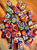 Vintage Ercole Moretti Vintage Chunky Rectangular Murano Millefiori Pillar Beads