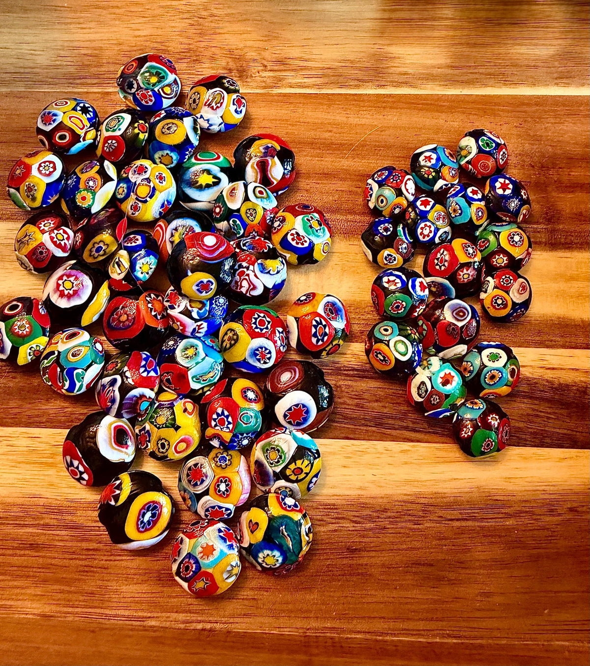Millefiori Coin Beads Vintage Murano Glass Focal Beads Large/Medium choice