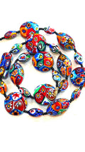 Rosario Leonardi Murano Millefiori Glass Bead Necklace – Exclusive Ercole Moretti Design