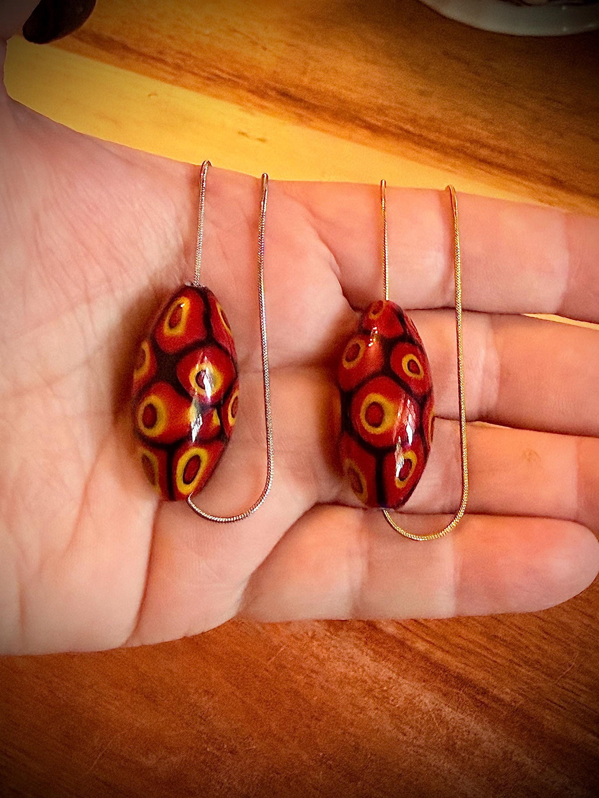 Rosario Leonardi Millefiori Glass Oval Necklace, Exclusive Ercole Moretti Beads