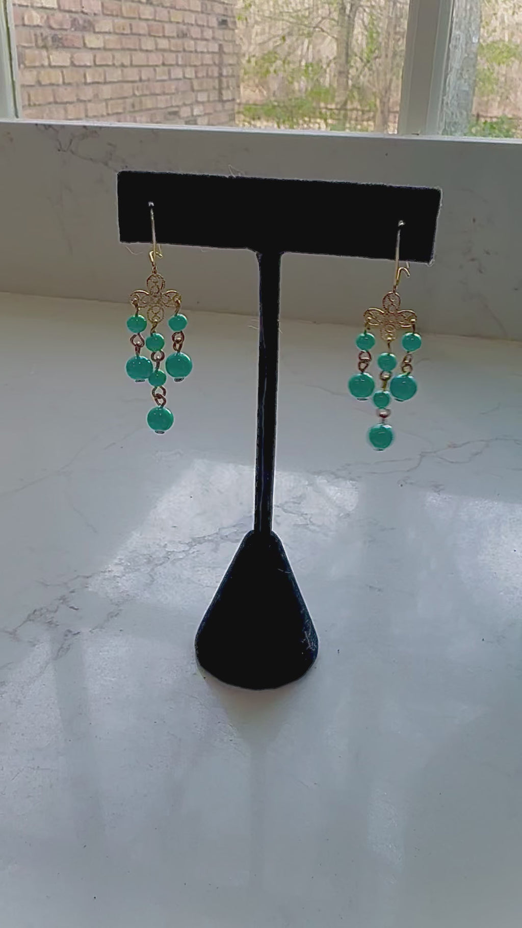 Vintage Ercole Moretti Chandelier Dangle Earrings